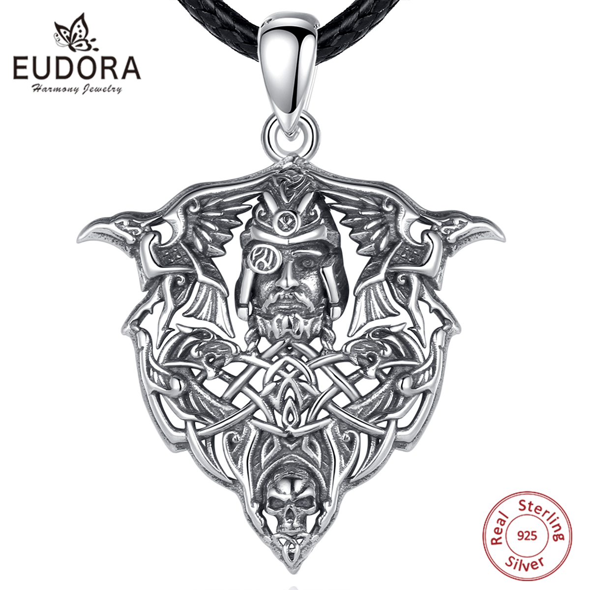 Wolf Jewelry & Watches Tampa - Eudora Bạc 925 Viking Raven Sói