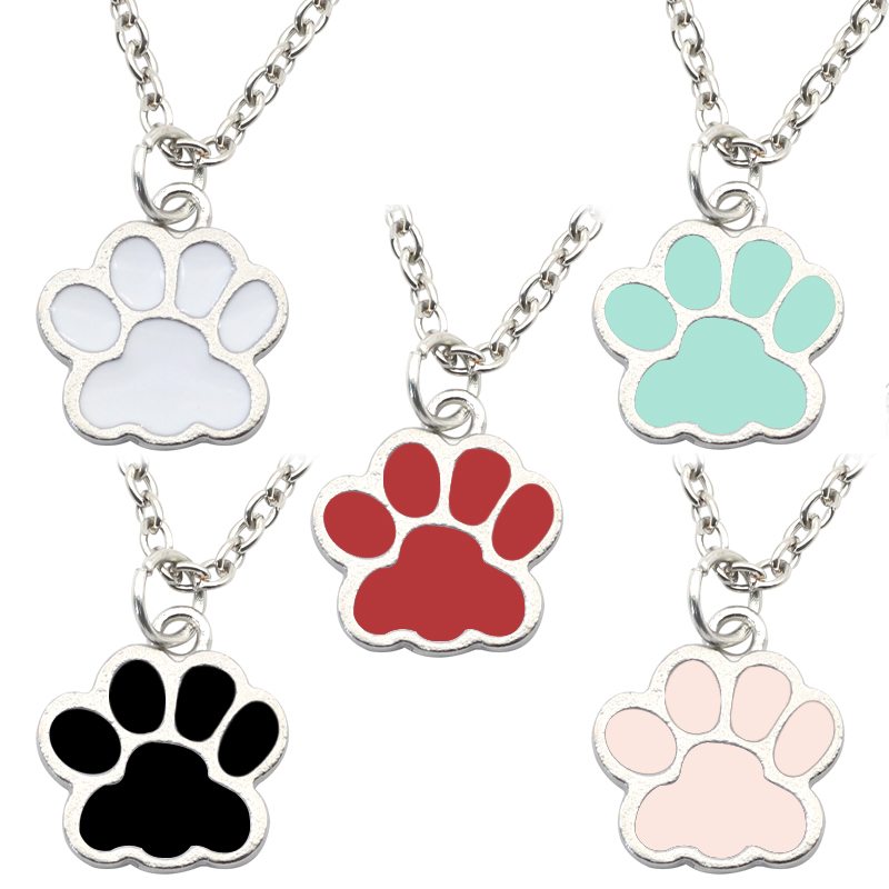 Fashion Dog Paw Cat Footprint  - đánh giá và giá Mens Dog Tag Necklace