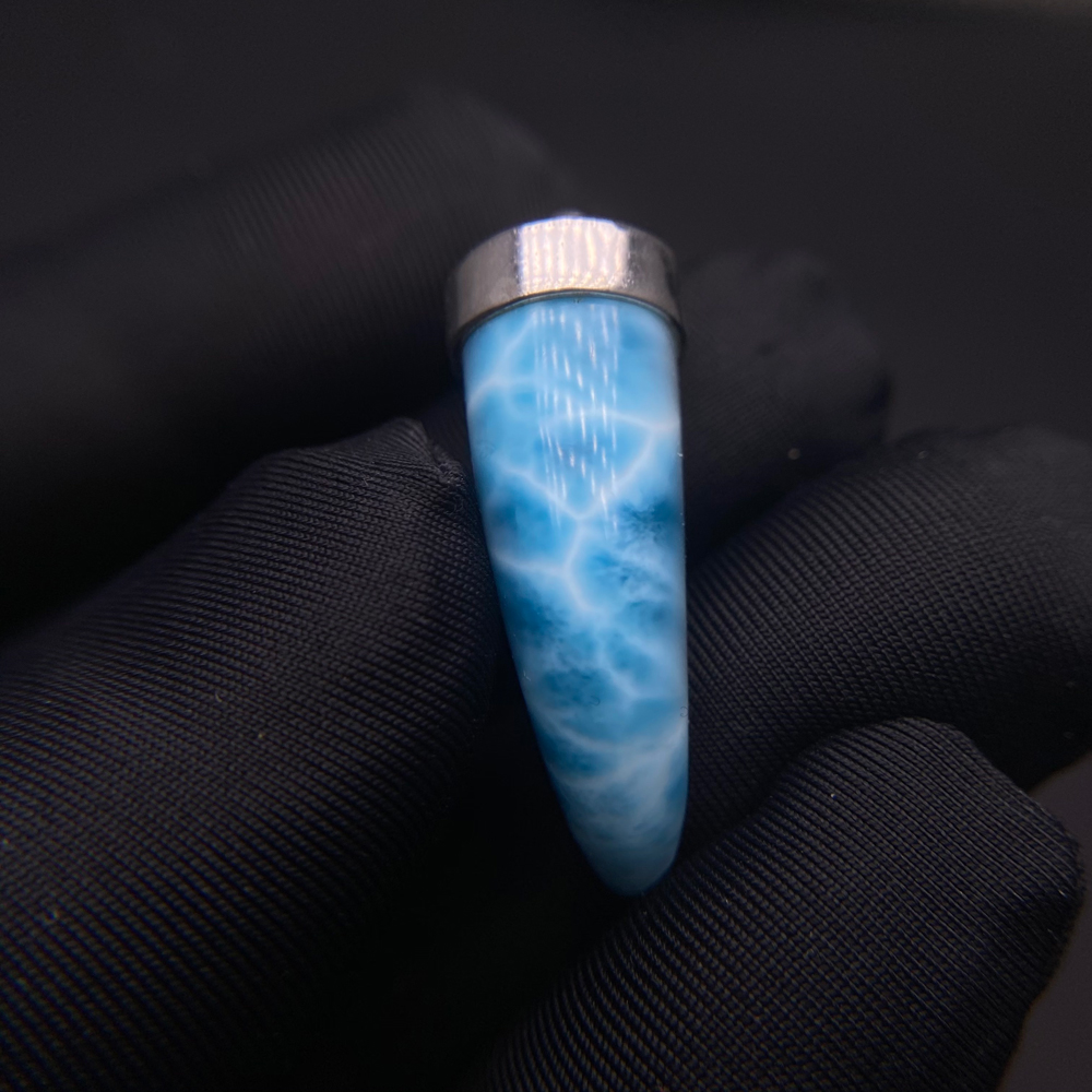 Trendy Natural Blue Larimar Pe - đánh giá và giá Wolf Jewelry & Watches Tampa