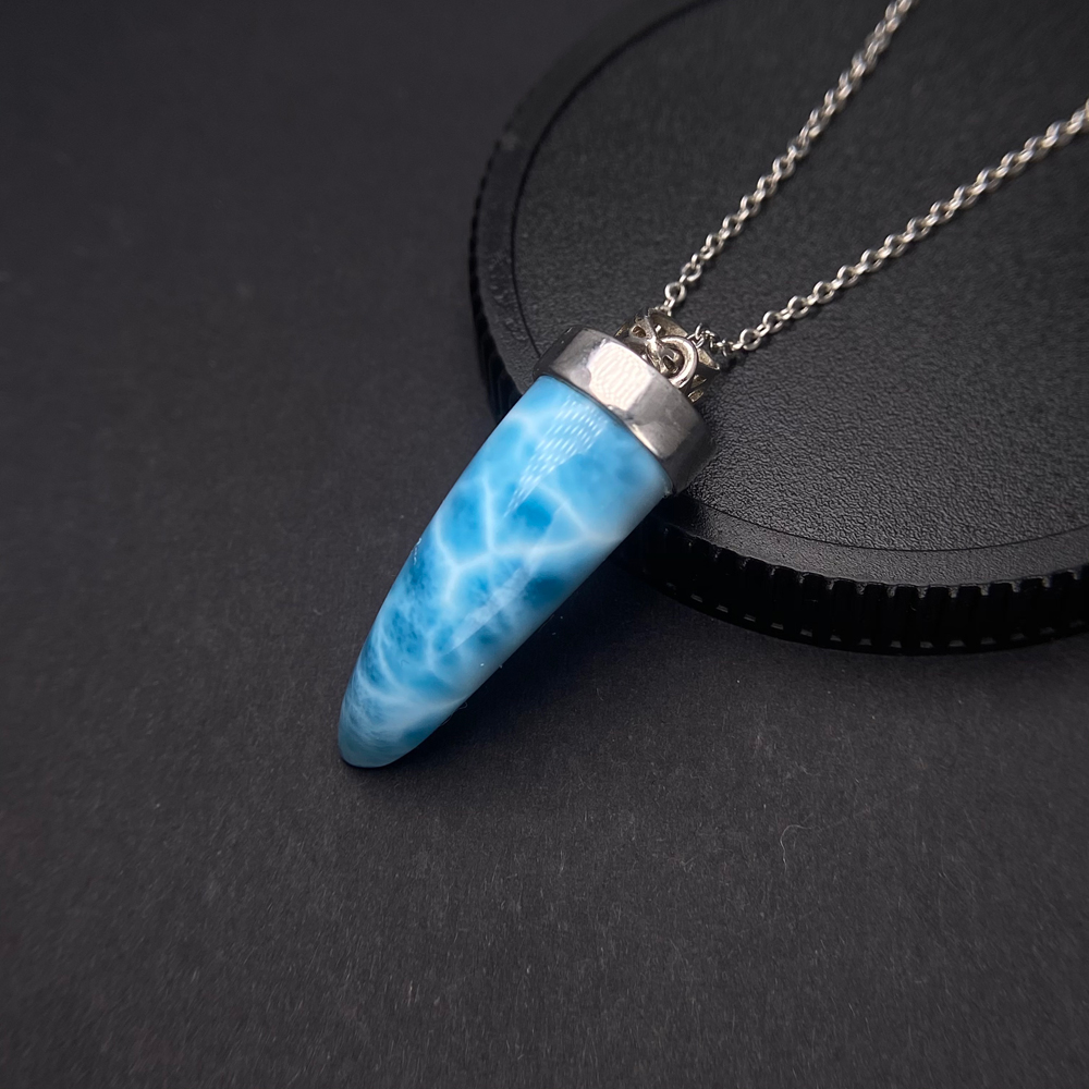Trendy Natural Blue Larimar Pe - đánh giá và giá Wolf Jewelry & Watches Tampa