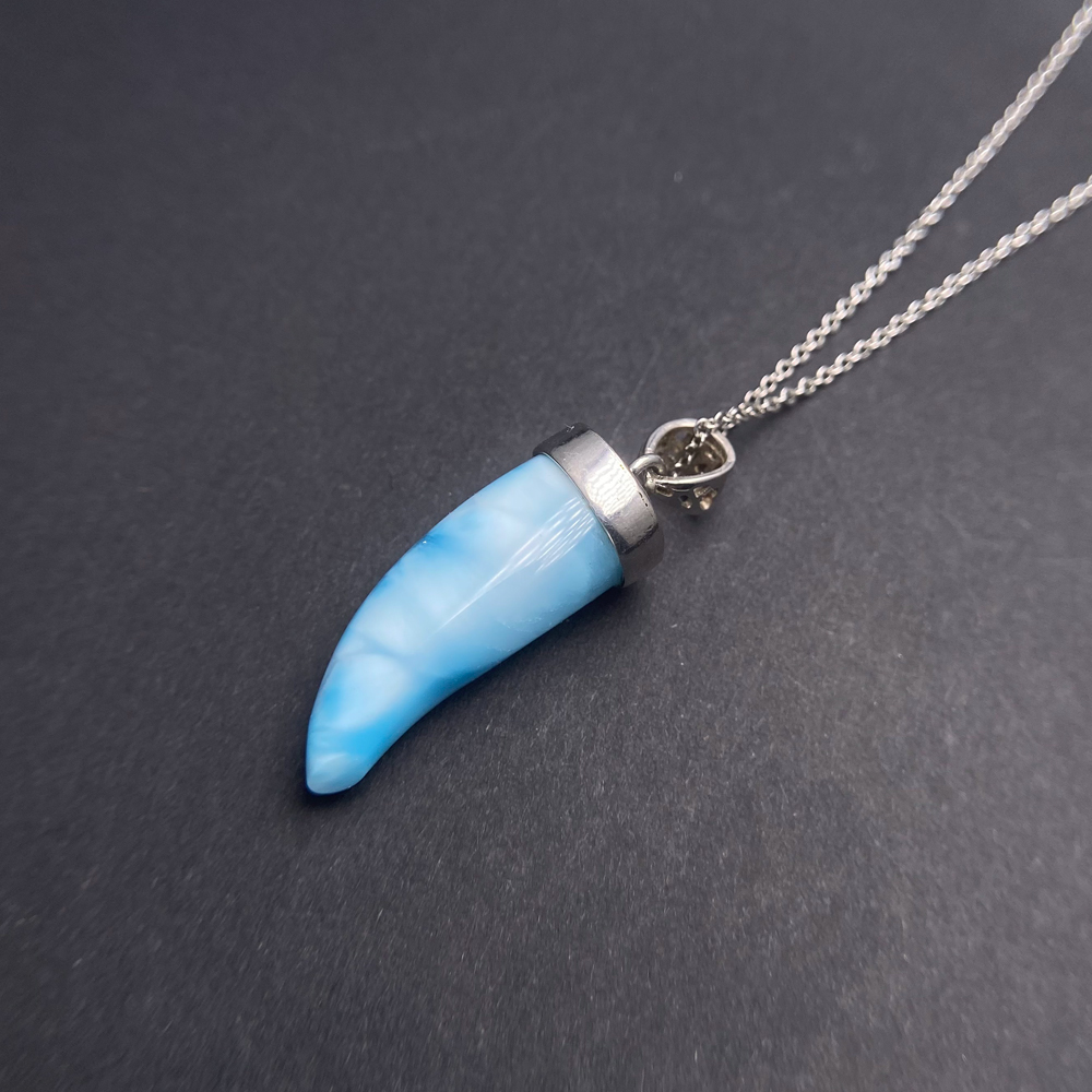 Trendy Natural Blue Larimar Pe - đánh giá và giá Wolf Jewelry & Watches Tampa