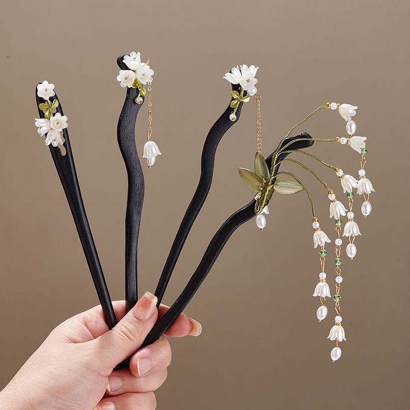 Wooden Flower Hairpin Vintage  - đánh giá và giá Shop Jewelry & Watches Near Me