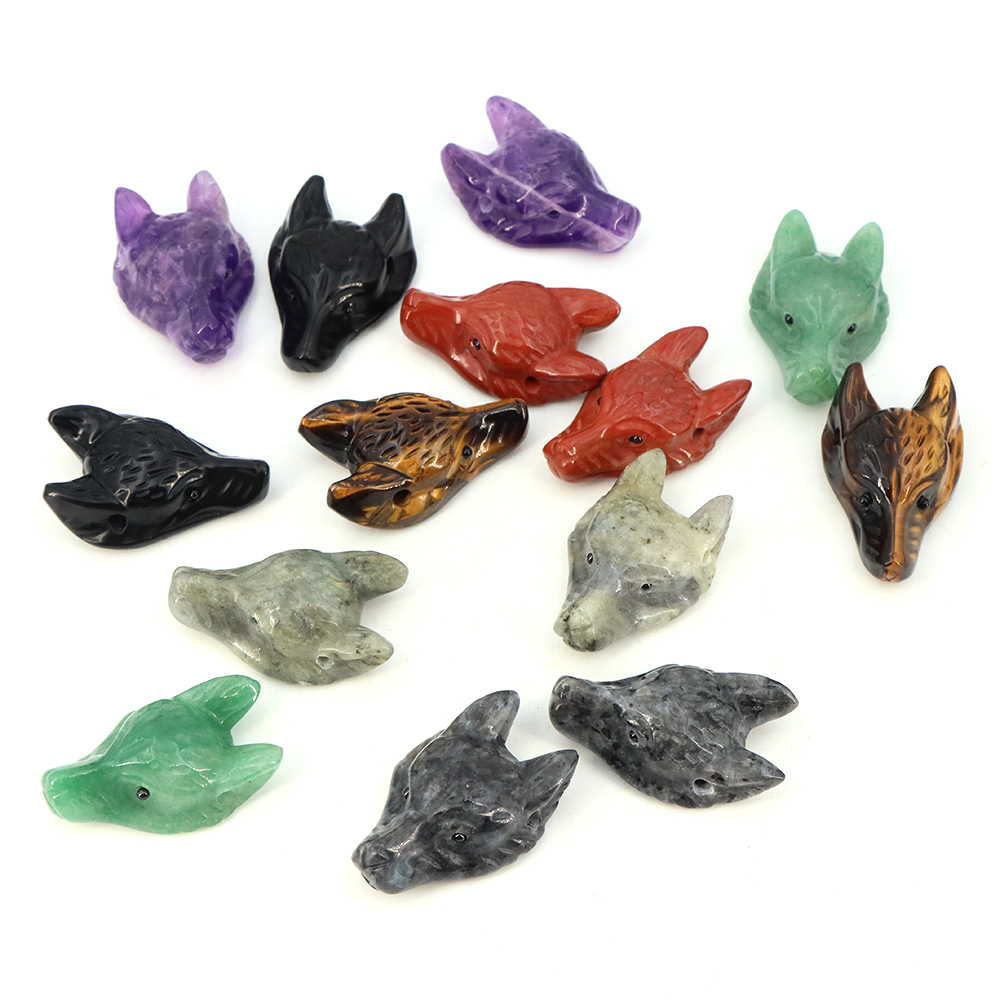 40mm Wolf Head Stone Pendant N - đánh giá và giá Wolf Jewelry & Watches Tampa
