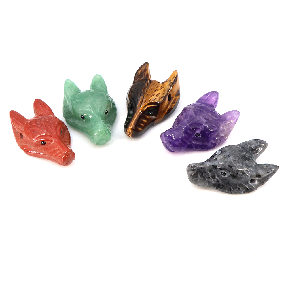 40mm Wolf Head Stone Pendant N - đánh giá và giá Wolf Jewelry & Watches Tampa