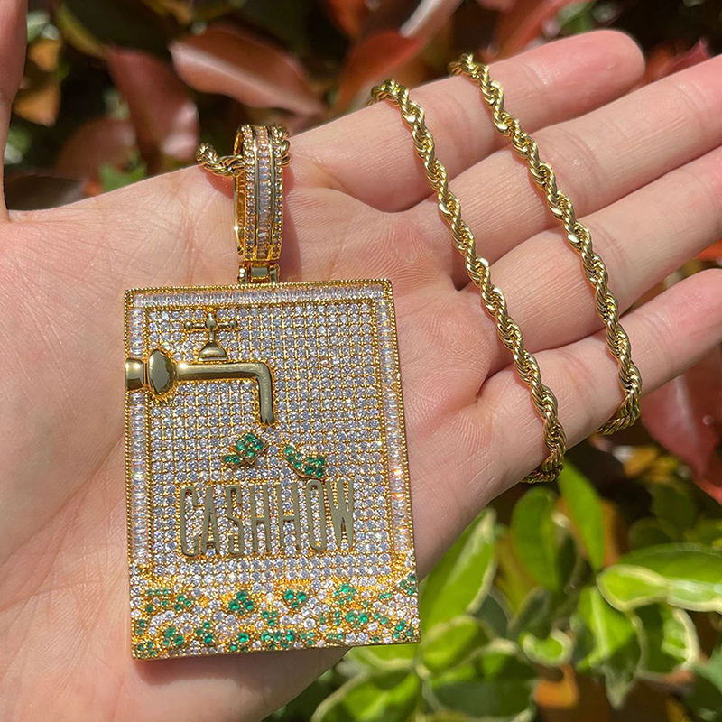 Hip Hop 3A+ CZ Stone Paved Bli - đánh giá và giá Mens Dog Tag Necklace