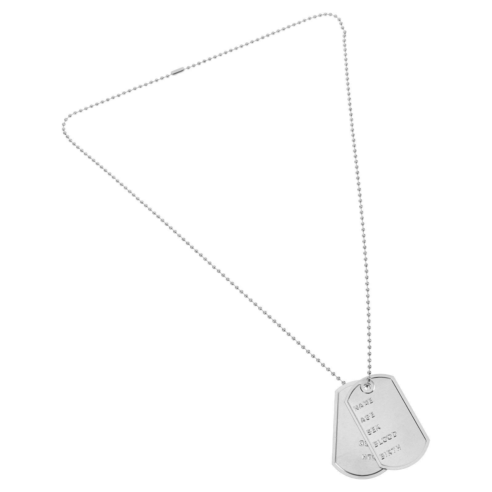 1Set Cosplay Dog Tags Necklace - đánh giá và giá Mens Dog Tag Necklace