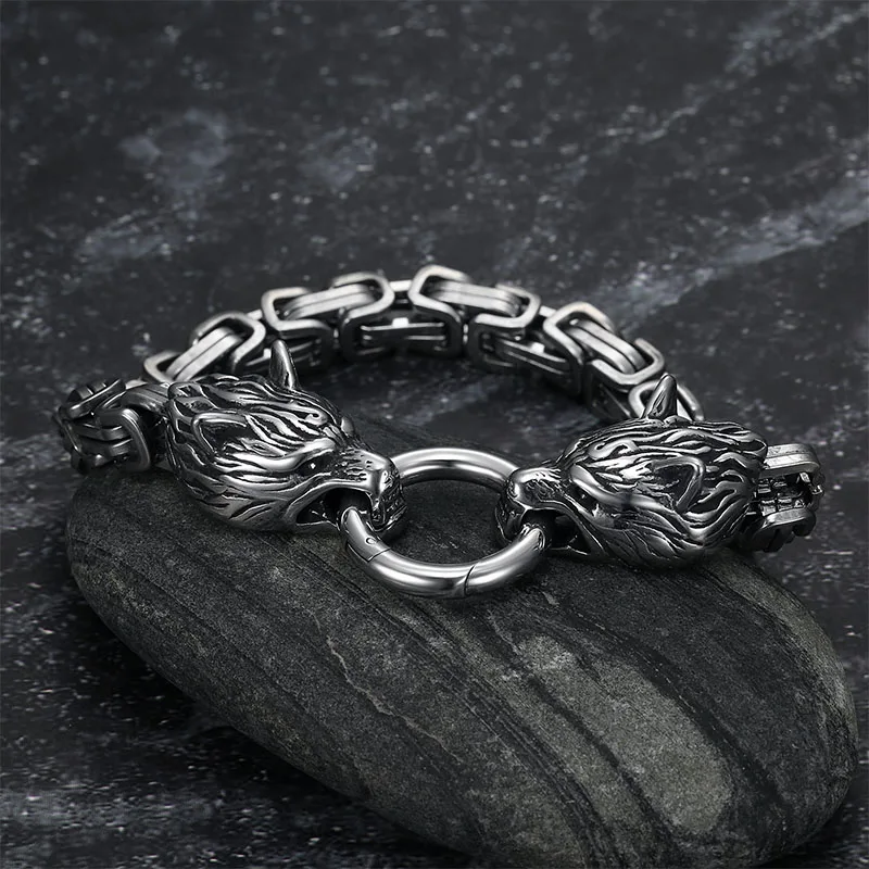 S925 Sterling Silver Double Wo - đánh giá và giá Wolf Jewelry & Watches Tampa
