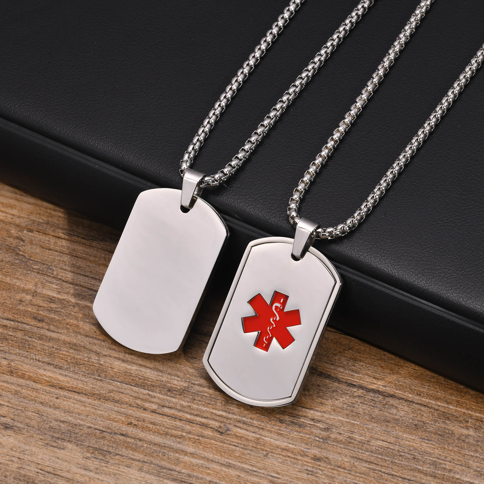 Vnox Medical Alert ID Necklace - đánh giá và giá Mens Dog Tag Necklace