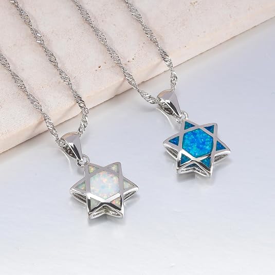 Star of David Opal Pendant Nec - đánh giá và giá Jewelry & Watches Bench