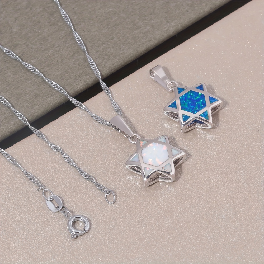 Star of David Opal Pendant Nec - đánh giá và giá Jewelry & Watches Bench