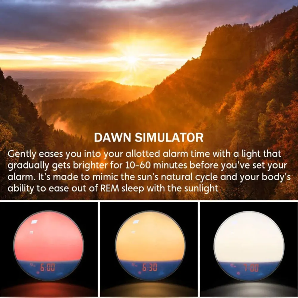 Smart Wake-Up Light Weekday Al - đánh giá và giá Moments Watches & Jewelry Burlington